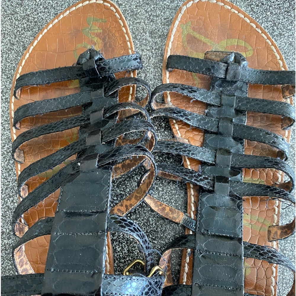 Sam Edelman Gilda Gladiator black sandal size 7.5M